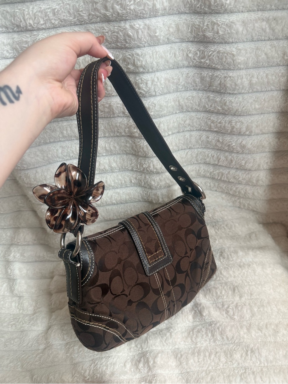 vintage coach mini soho in chocolate brown**read bio for the missing hangtag** - Picture 5 of 12